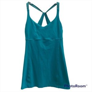 COPY - Turquoise Lululemon Racerback Workout Yoga Tank Top, size 2
